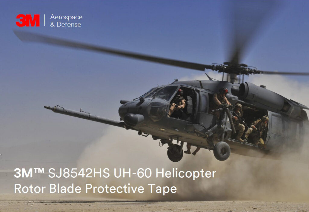 3M SJ8542HS UH-60 Helicopter Rotor Blade Protective Tape